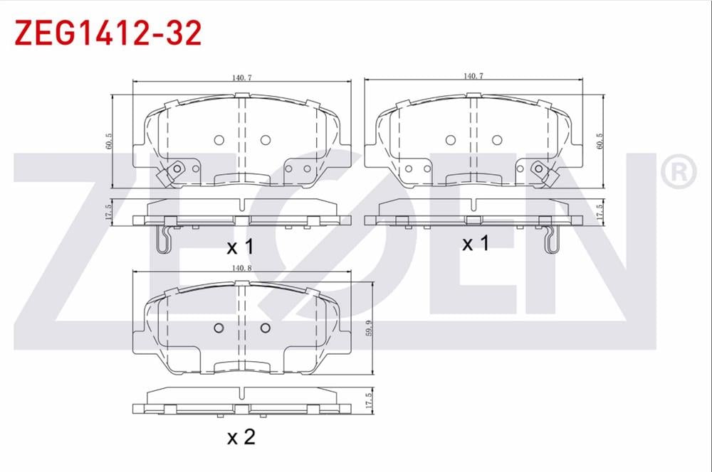 KIA CEED 12- ÖN FREN BALATASI (ZEGEN)