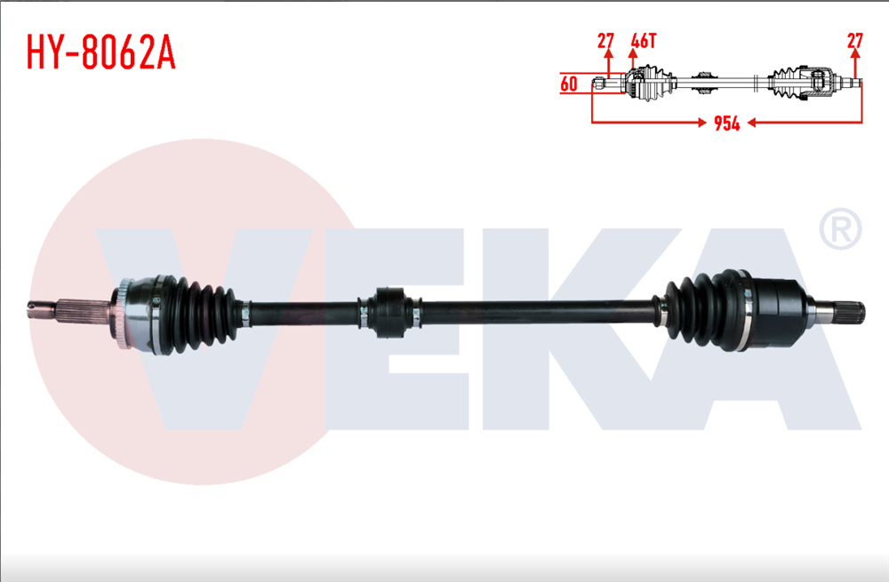 KIA CEED SAĞ AKS KOMPLE  1,6 CRDİ DİZEL MANUEL 49500-2L210(VEKA)