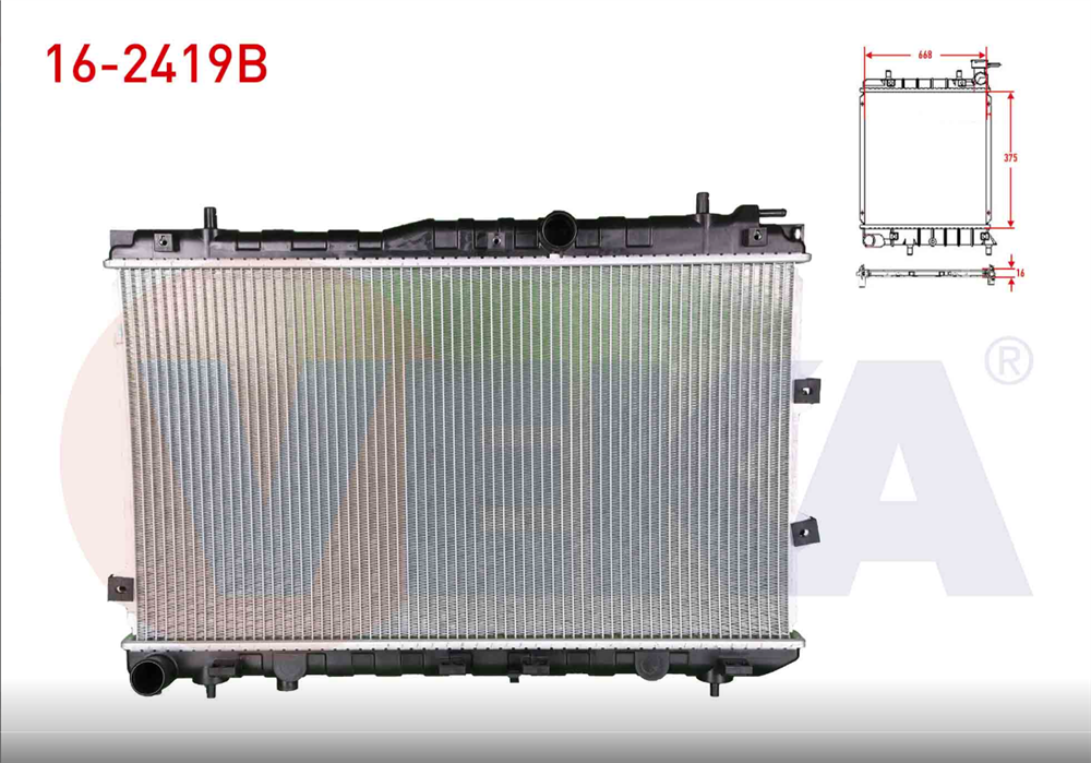 KIA CERATO 03-09 SU RADYATÖR 1,5 CRDİ DİZEL MANUEL BRAZING(VEKA)