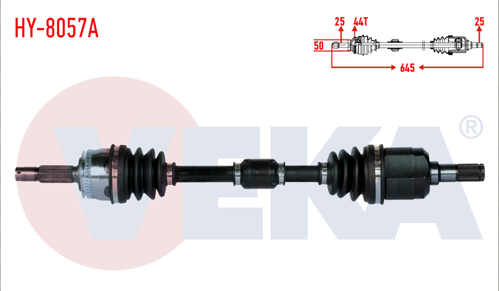 KİA CERATO 04- 1,6 BENZ'Lİ ÖN SOL AKS KOMPLE OTOM.VİTES (VEKA)