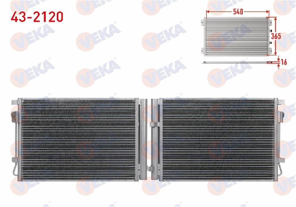 KIA RİO 12=> KLİMA RADYATÖRÜ 1,4 BENZİNLİ (VEKA)