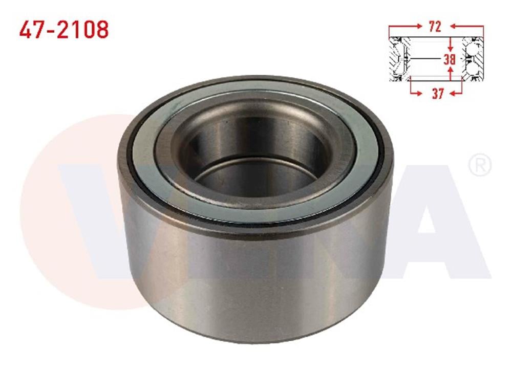KIA RİO 12- ÖN TEKER RULMANI 38X72X37 (VEKA)