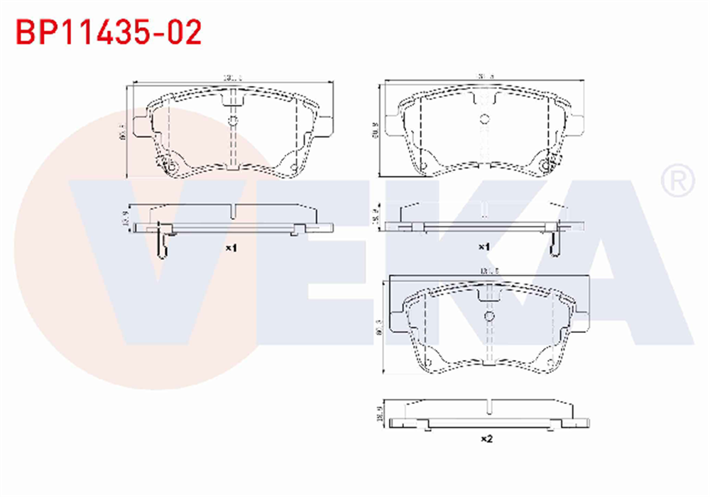 KIA VENGA 10- ÖN FREN BALATA (VEKA)
