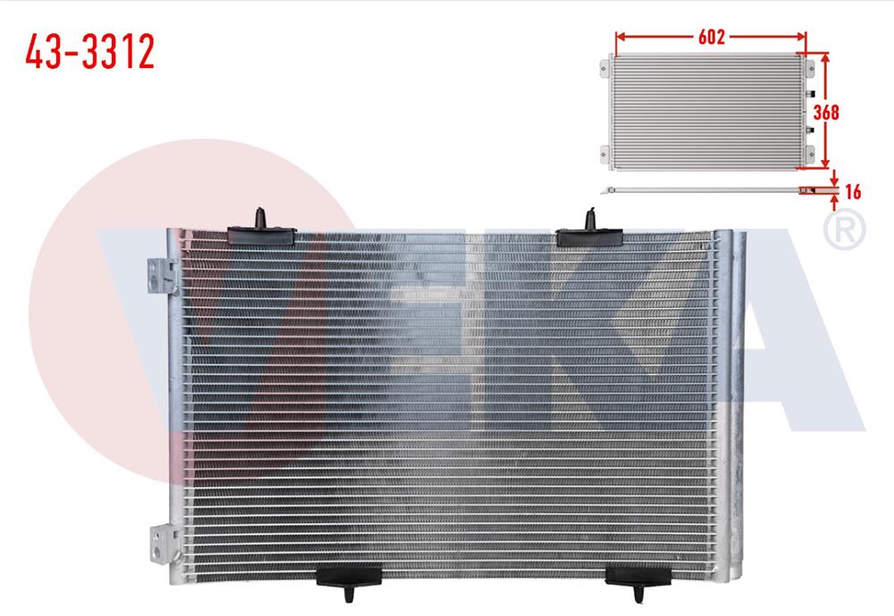 KLIMA RADYATORU PEUGEOT 301 1.6 HDI M-T 2012-	