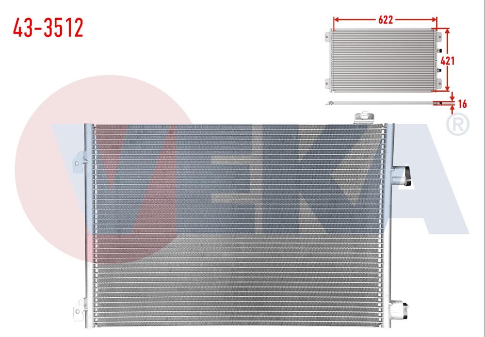 KLIMA RADYATORU RENAULT THALIA II 1.5 DCI 2008-2014	
