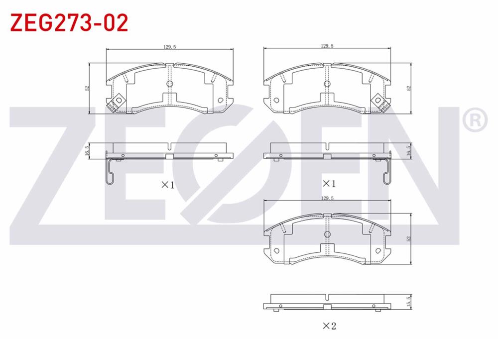MAZDA 626 87-92 ÖN FREN BALATASI (ZEGEN)