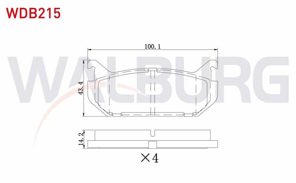 MAZDA MX-6 91-97 ARKA FREN BALATA (WALBURG)