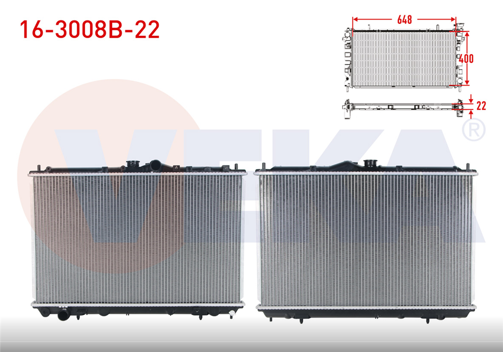 MITSUBISHI CARISMA 95-06 SU RADYATÖRÜ MANUEL 1,6-1,8 22MM MB925637 (VEKA)