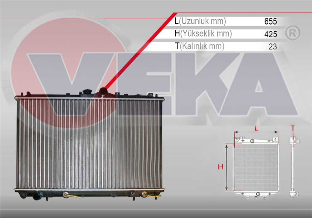 MITSUBISHI CARISMA 95-06 SU RADYATÖRÜ OTOMATİK 1,6 MOTOR (VEKA)