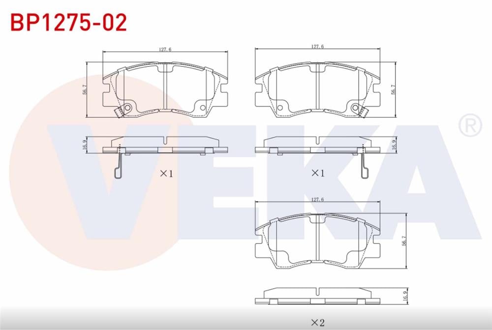MITSUBISHI L-200 86-96 ÖN FREN BALATASI (VEKA)