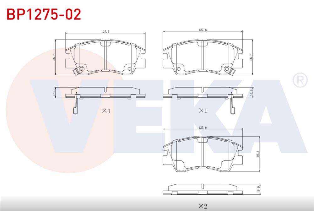 MITSUBISHI L-300 89-05 ÖN FREN BALATASI (VEKA)