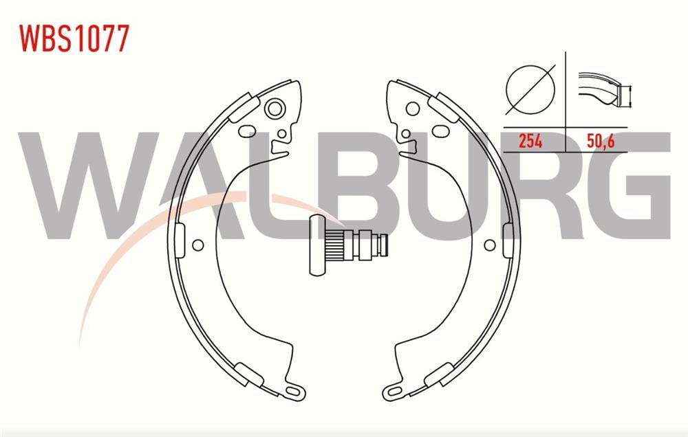 MITSUBISHI L200 96-07 ARKA FREN BALATASI (WALBURG)