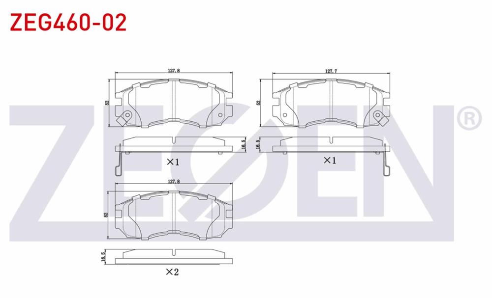 MITSUBISHI LANCER 92-96 ÖN FREN BALATASI (ZEGEN)