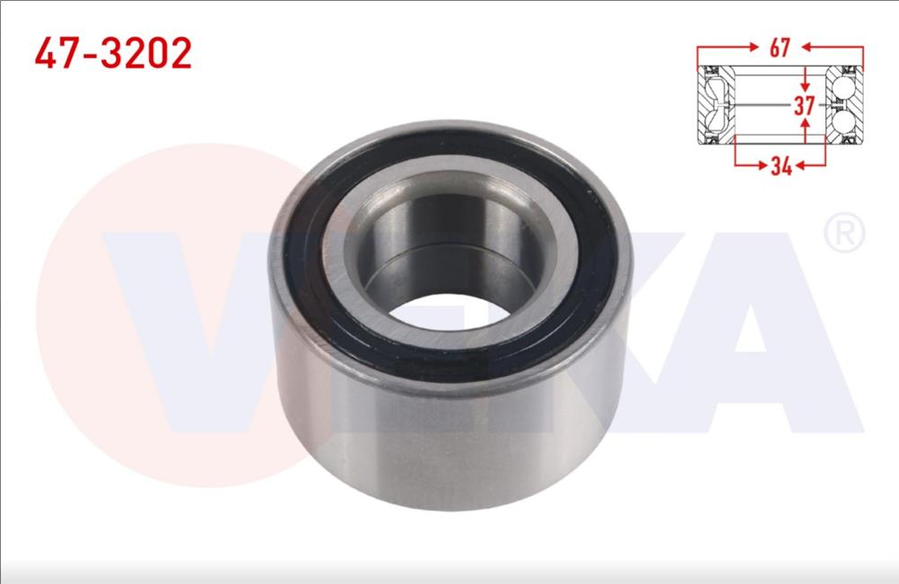 ON TEKERLEK RULMANI SOL-SAG 34X67X37 CORSA C -1.2- 2000-2006