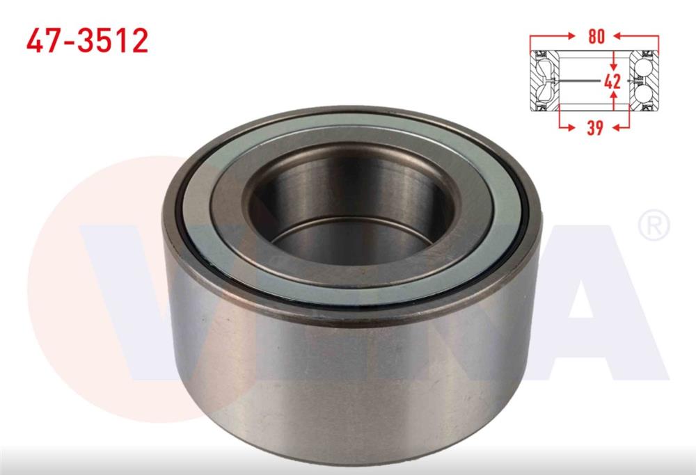 ON TEKERLEK RULMANI SOL-SAG ABSLI 42X80X39 RENAULT  MEGANE III   - 1.6i 16v 2008-2015