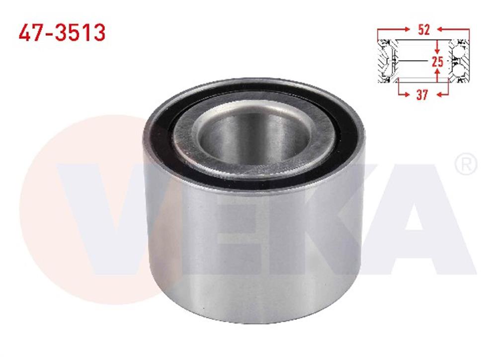 PEUGEOT 98-06 ARKA TEKER RULMANI 25X52X37 (VEKA)
