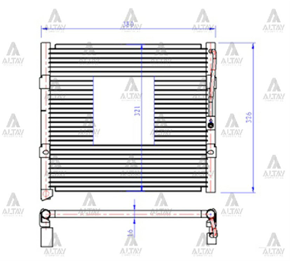 RADYATÖR KLİMA CIVIC 92-95 BRAZING