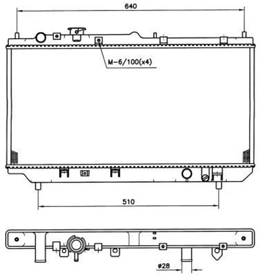 RADYATÖR SU 323 95-98 1.5 / 1.8 FAMILIA M-T BRAZING