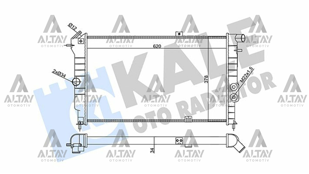 RADYATÖR SU VECTRA A 88-95 / 1.6-1.8-2.0 M-T MEKANİK