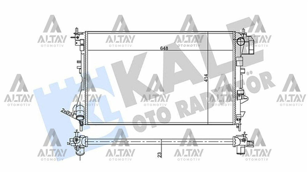 RADYATÖR SU VECTRA C 02-08 / 1.6 16V-1.8 16V M-T MEKANİK