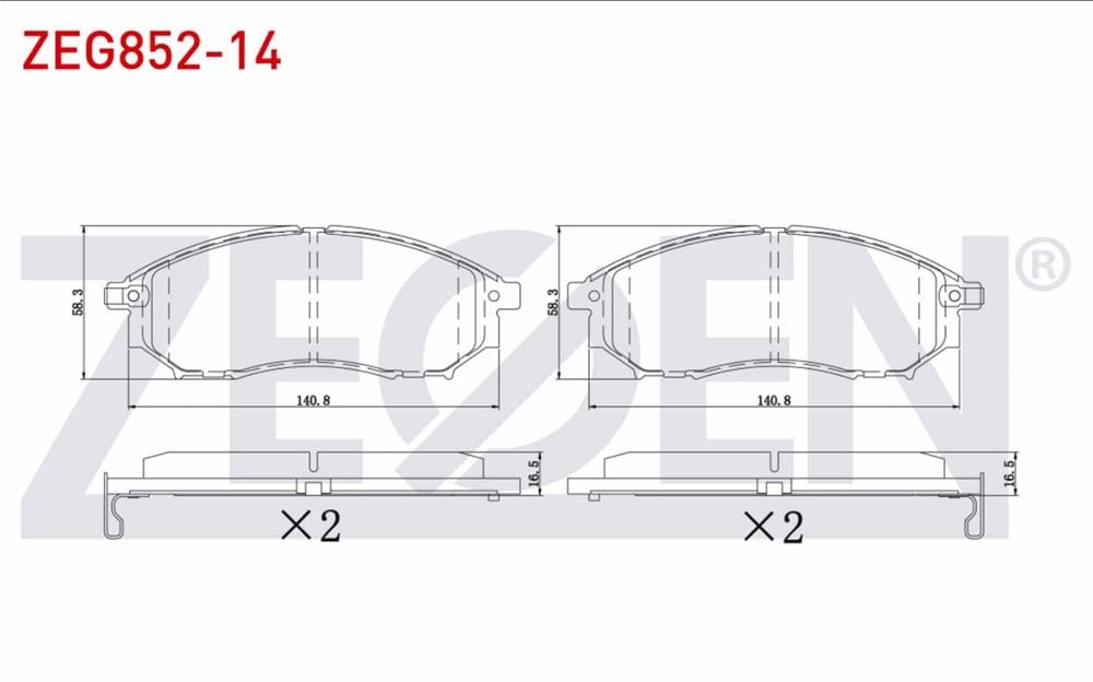 RENAULT KOLEOS 08-14 ÖN FREN BALATASI (ZEGEN)