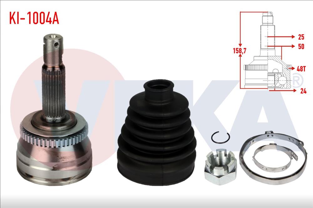 RİO 06-11 DİZEL ABS'Lİ DIŞ AKS KAFASI 24 DİŞ (VEKA)