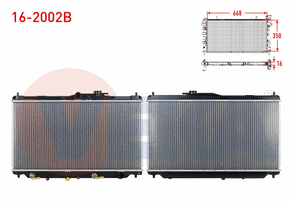 SU RADYATORU BRAZING HONDA ACCORD IV 2.0 16V A-T 1990-1993