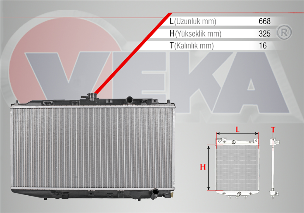 SU RADYATORU BRAZING HONDA CIVIC IV 1.5i M-T AC +/- 1987-1993