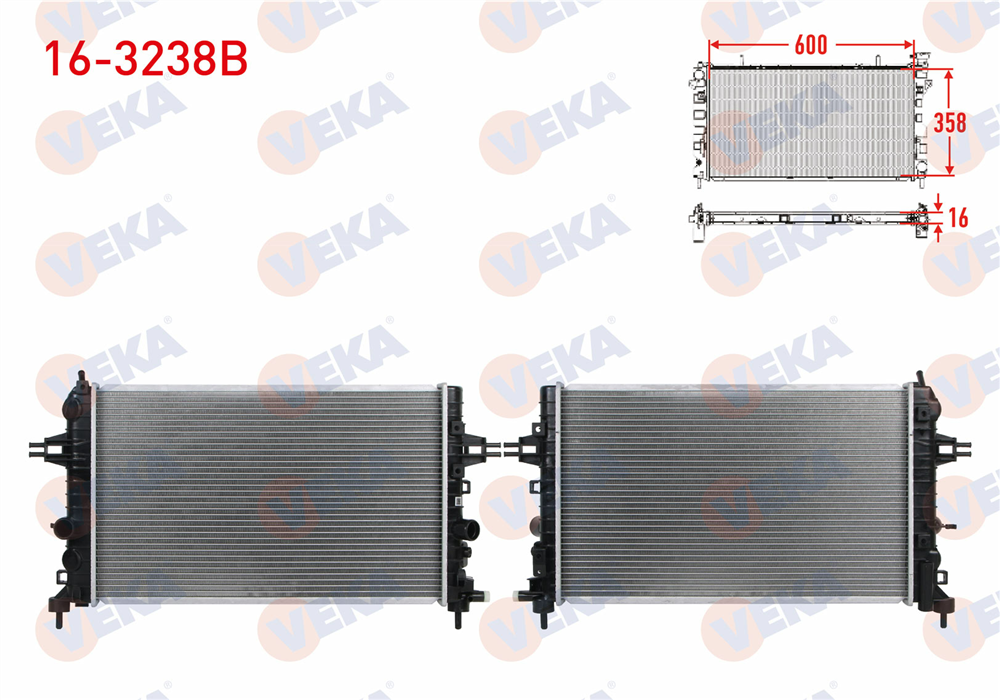SU RADYATORU BRAZING OPEL ASTRA H 1.6i M-T 2004-2010