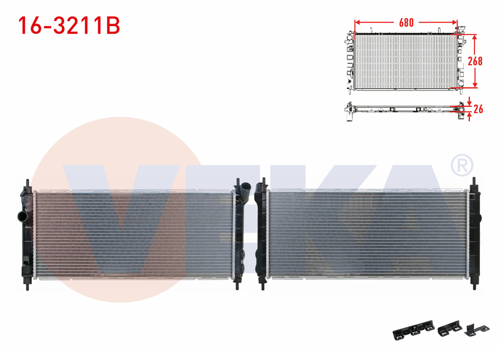 SU RADYATORU BRAZING OPEL CORSA B 1.2I M-T 1993-2000