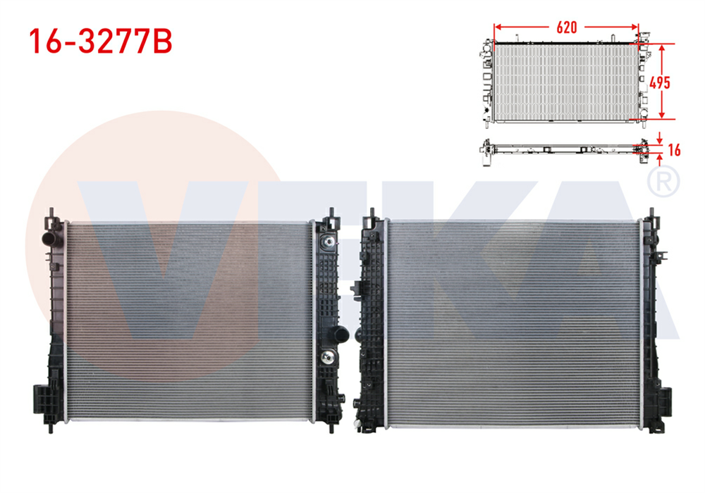 SU RADYATORU BRAZING OPEL MOKKA 1.4 - 1.6 CDTI 2012- / MOKKA X 1.4 - 1.6 CDTI 2012-