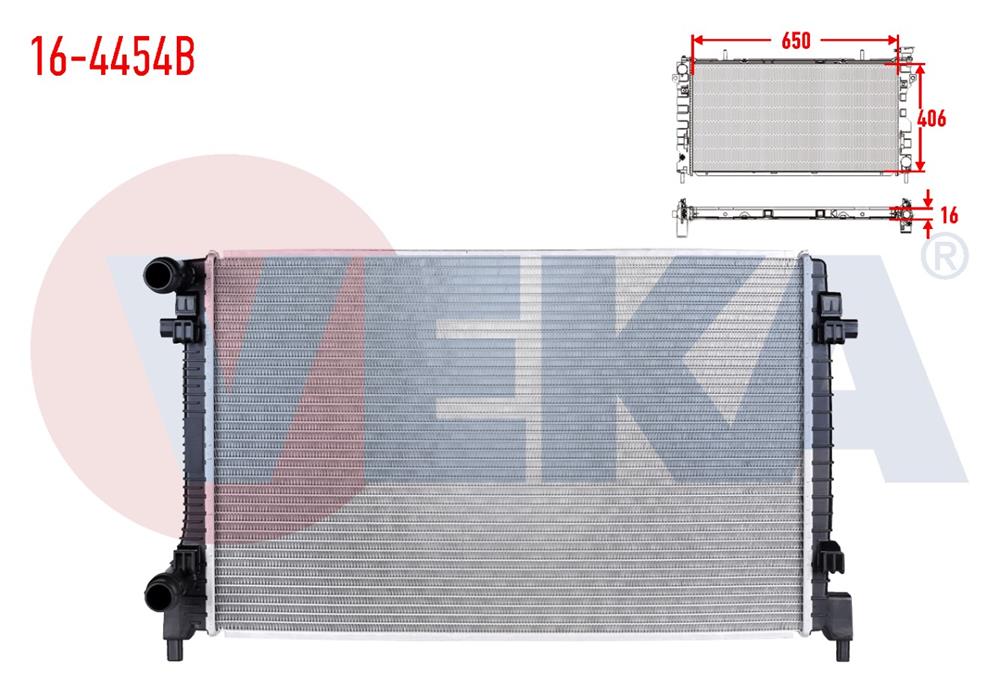 SU RADYATORU BRAZING VOLKSWAGEN GOLF VII (5G1,BE1) 1.6i 16V A-T/M-T AC+/- 2014-	