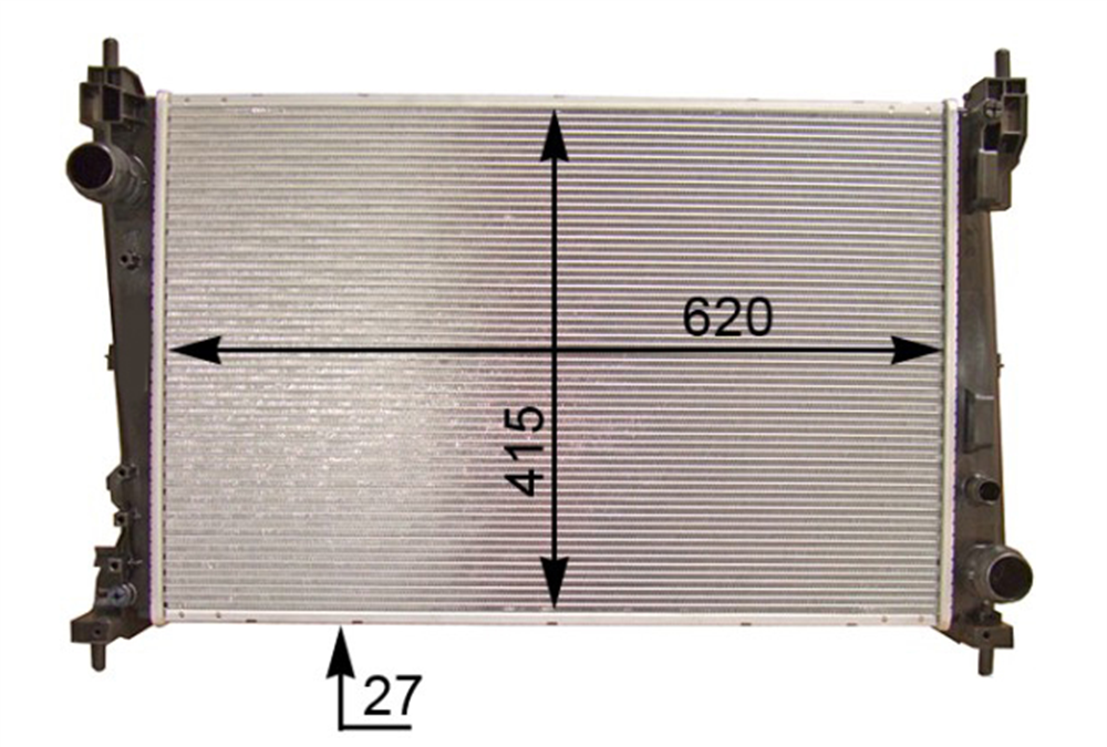 SU RADYATÖRÜ DOBLO10-/CORSA D-PUNTO 05-/BRAVO II 07-/COMBOD 11-/MITO(MAN.VITES-(620*398*22