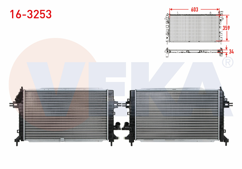 SU RADYATORU MEKANIK OPEL ASTRA H 1.3 CDTI M-T AC+/- 2004-2010