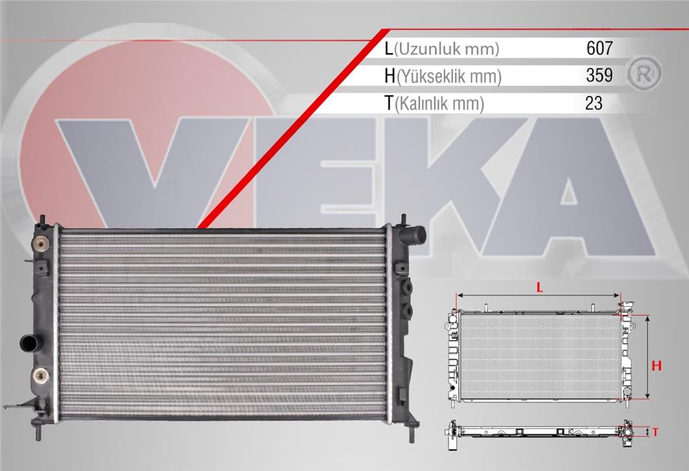 SU RADYATORU MEKANIK OPEL VECTRA B 1.6i A-T 1995-2003	