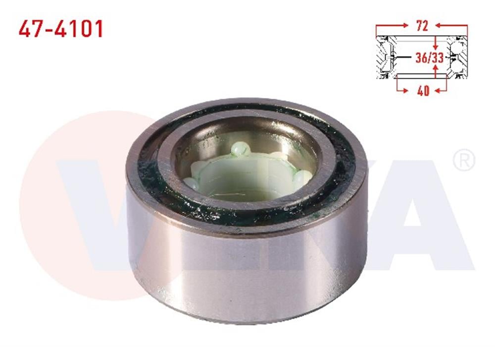 SUZUKI BALENO 95-02 ÖN TEKER RULMANI 40X72X36/33 (VEKA)