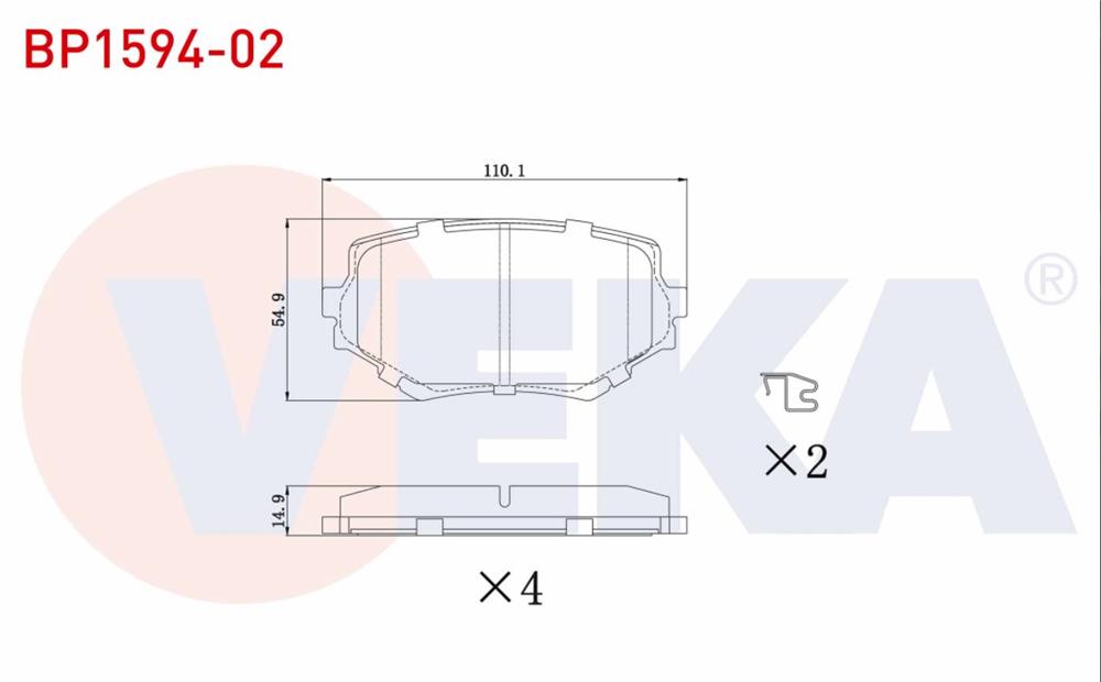 SUZUKİ  VİTARA 98-05 ÖN FREN BALATA (VEKA)