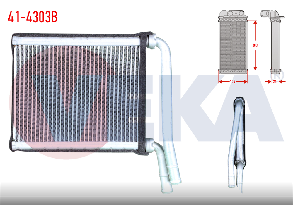 TOYOTA COROLLA 07-12 KALORİFER RADYATÖRÜ 87107-02150 (VEKA)