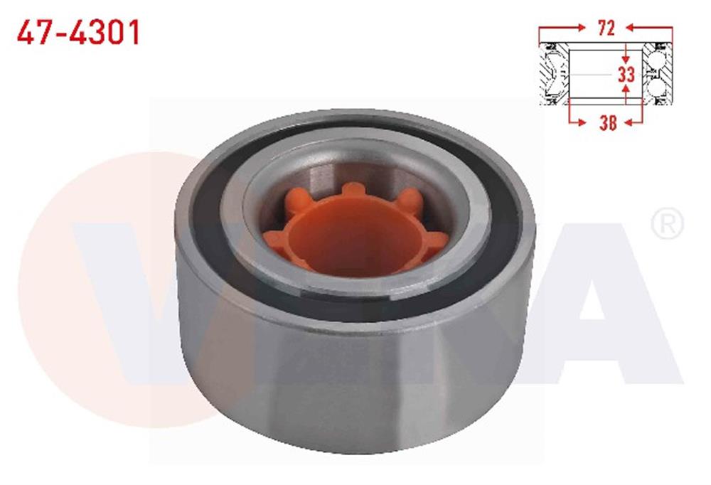 TOYOTA COROLLA 97-02 ÖN TEKER BİLYASI (VEKA)