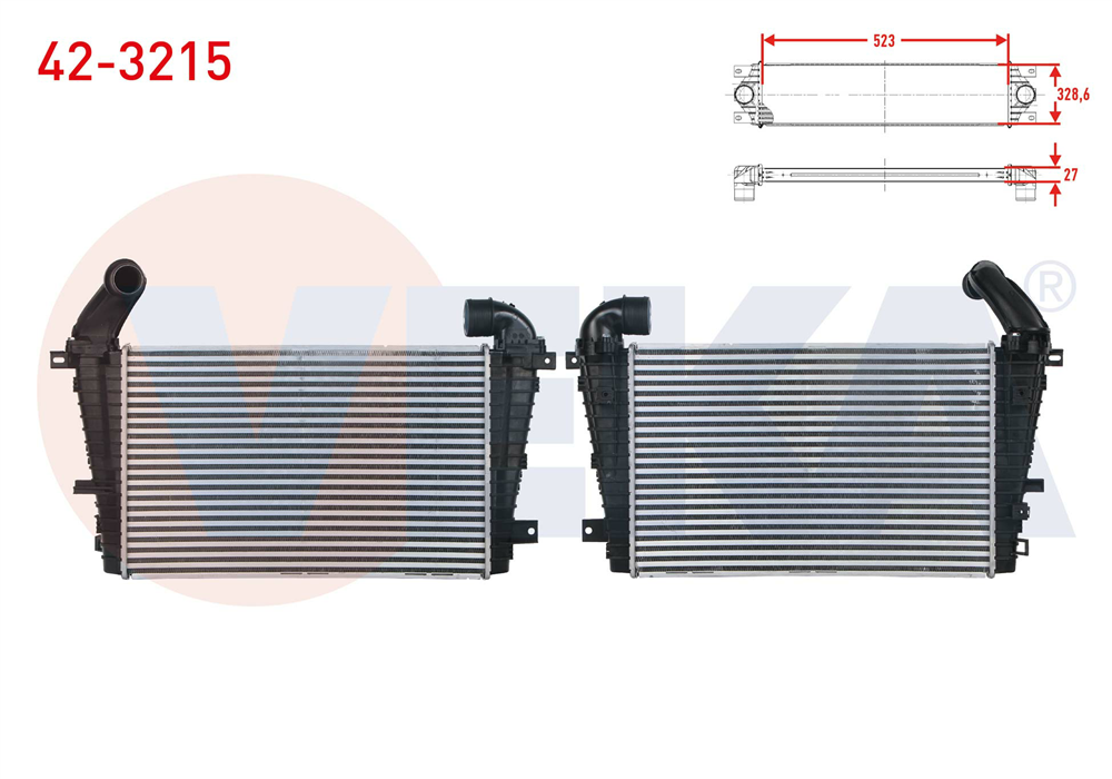 TURBO RADYATORU (INTERCOOLER) BUYUK TIP OPEL ASTRA H 1.7 CDTI 2004-2010