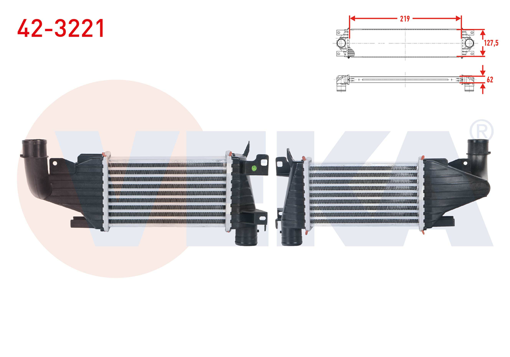 TURBO RADYATORU (INTERCOOLER) KUCUK TIP OPEL ASTRA H 1.7 CDTI 2004-2010