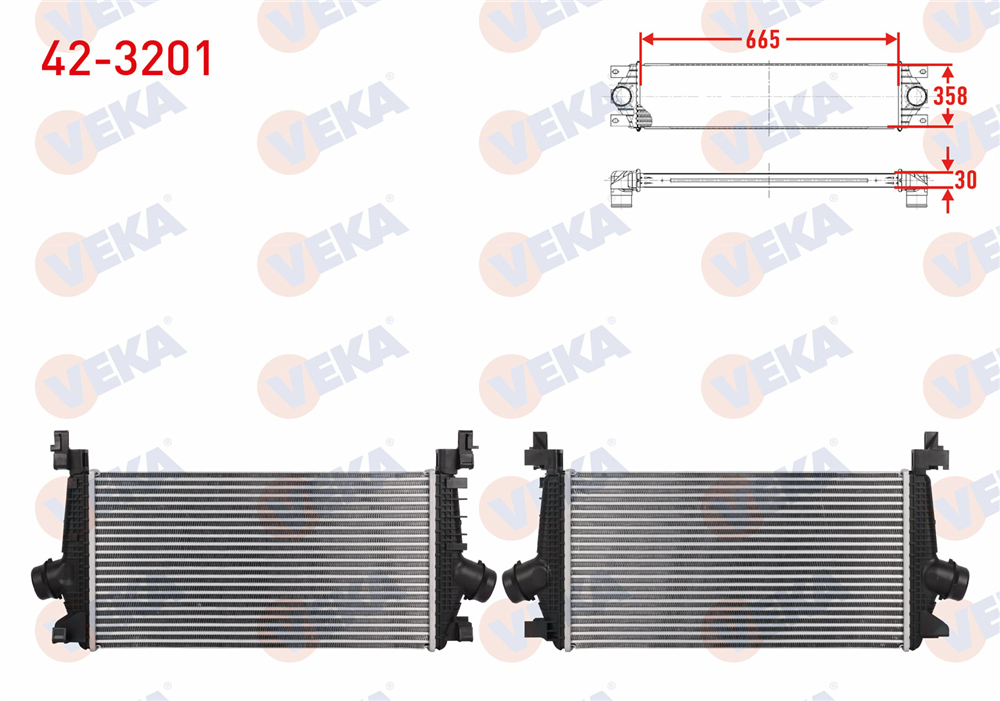 TURBO RADYATORU (INTERCOOLER) OPEL ASTRA J 1.3 CDTI 2009-2016