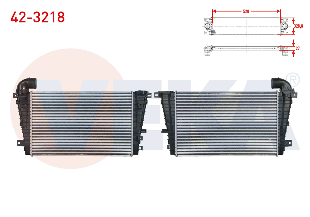 TURBO RADYATORU (INTERCOOLER) OPEL ASTRA H 1.3 CDTI - 1.9 CDTI - 2.0 2004-2010