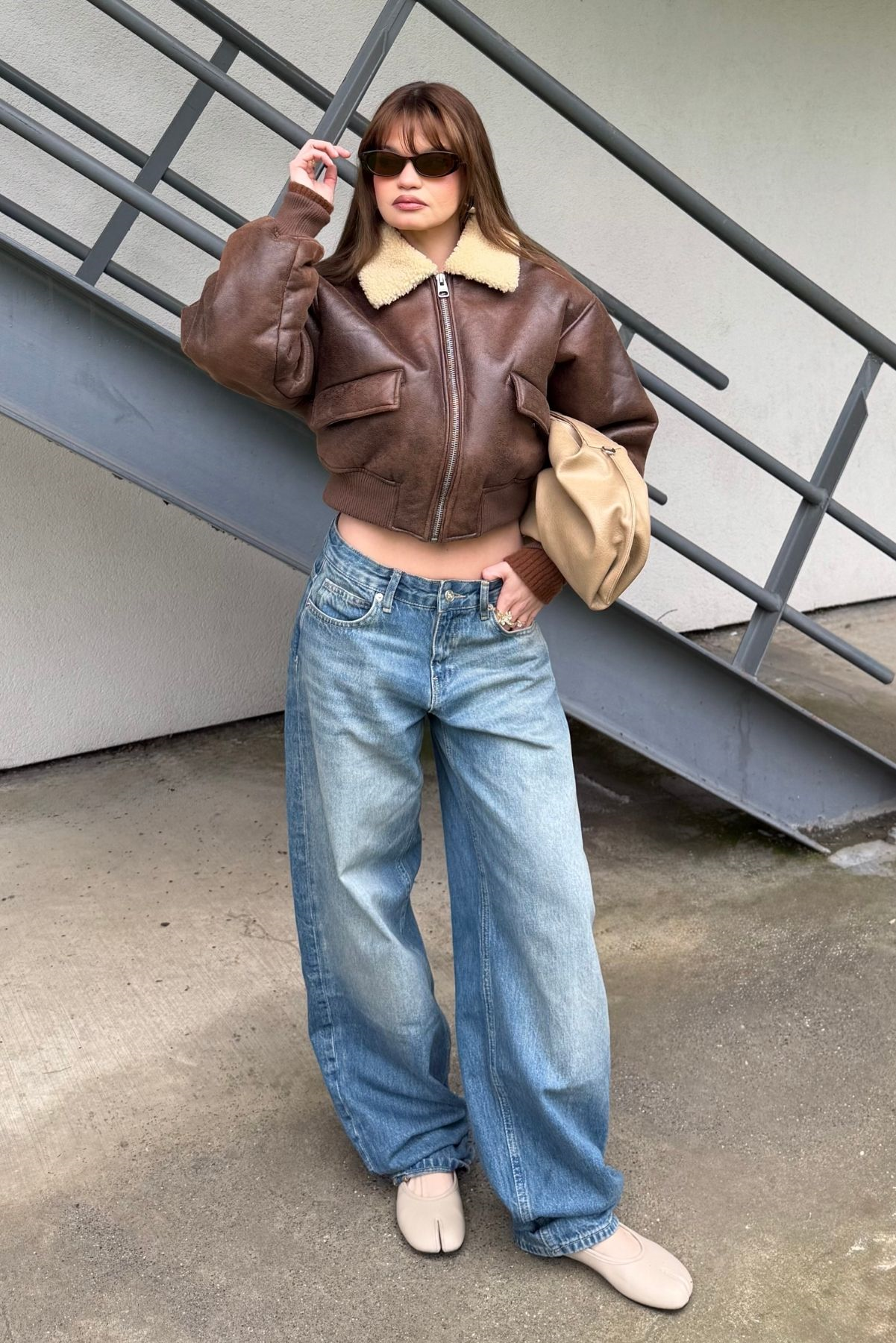 Mavi Baggy Fit Barrel Jean