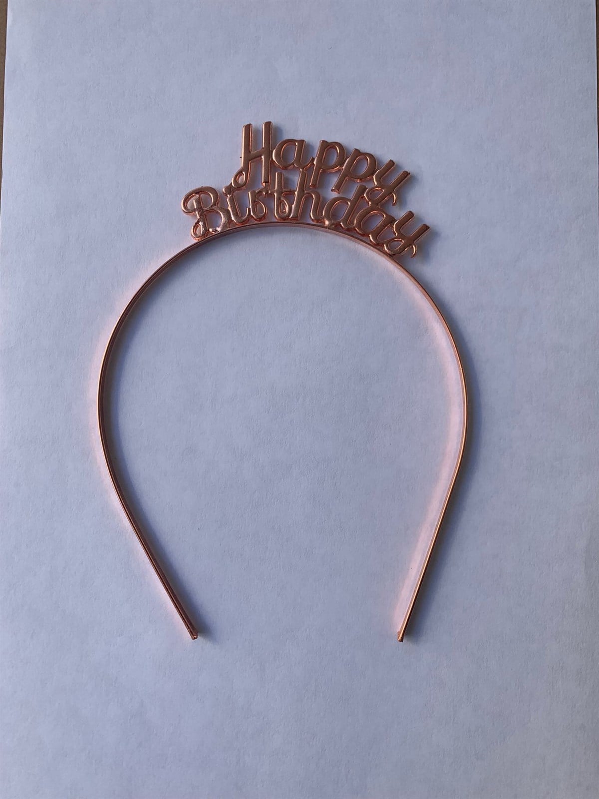 Happy Birthday Metal Taç Rose 