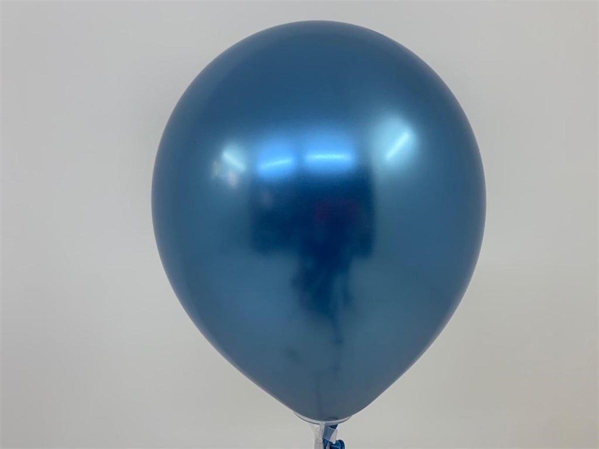 Krom Mavi Balon 5 inç -5 Adet