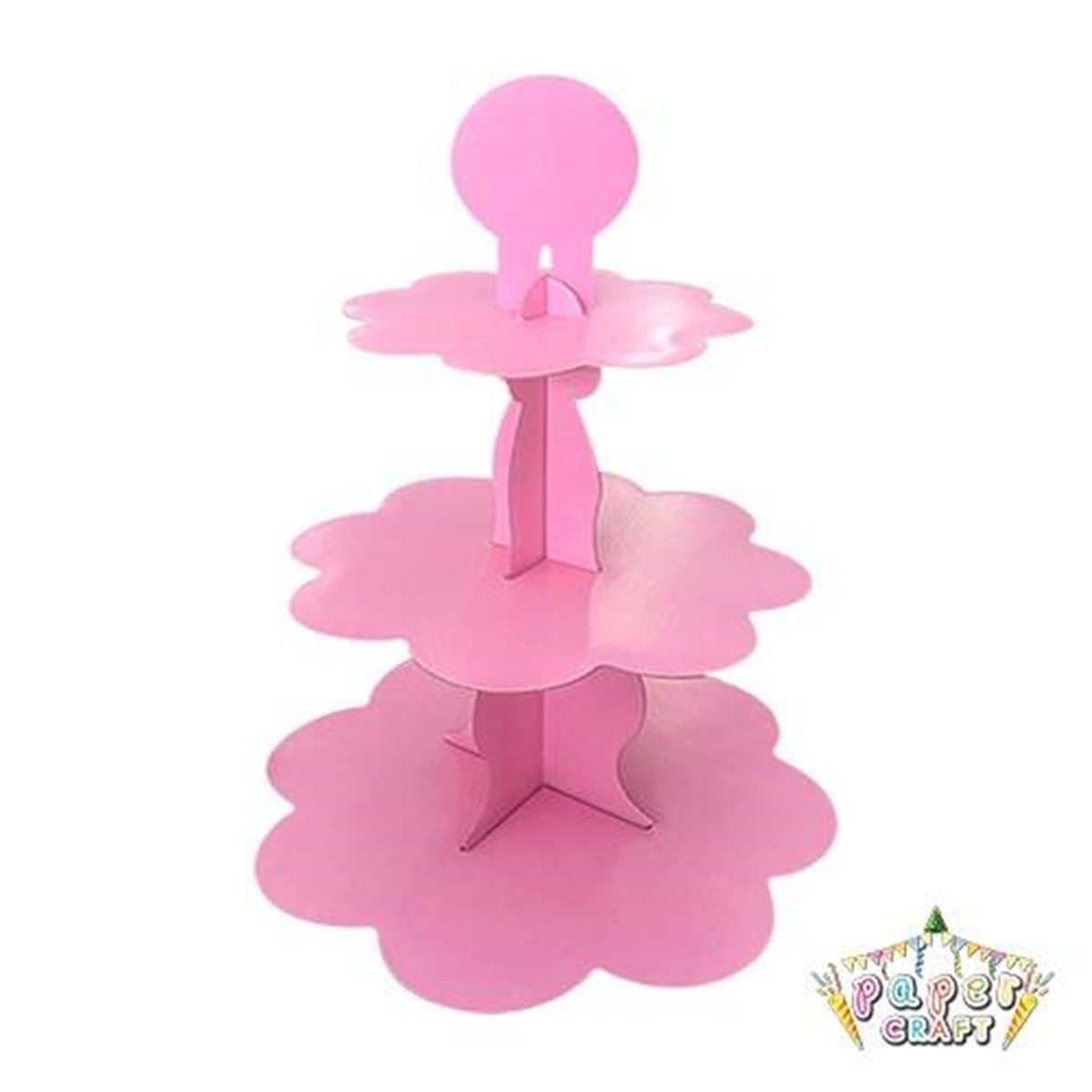 Pembe Cupcake Standı