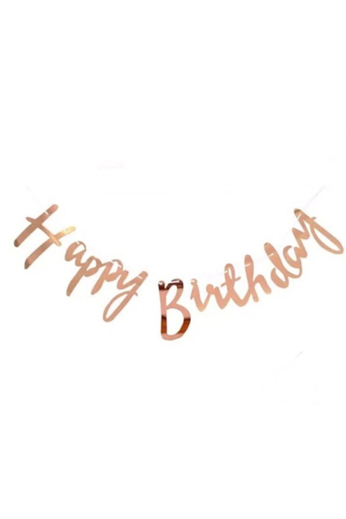 Kaligrafi - El Yazısı Happy Birthday Flama Rose Gold