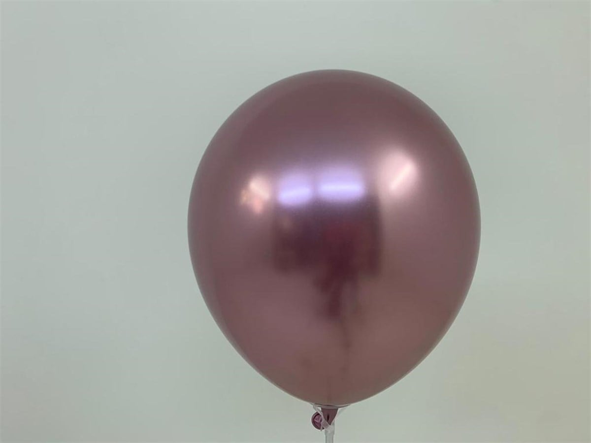 Krom Pembe Balon 5 inç -5 Adet