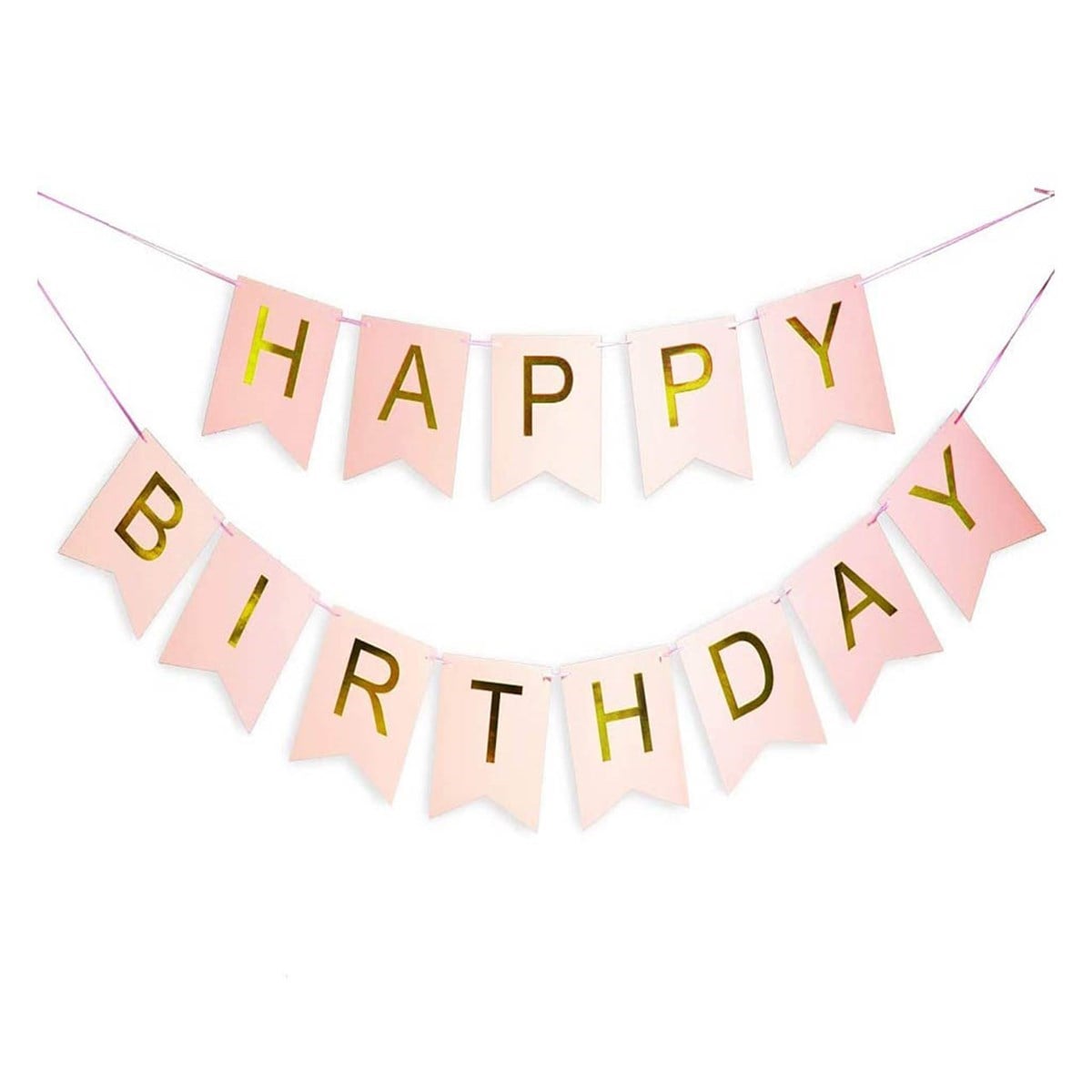 Pembe – Gold Happy Birthday Flama
